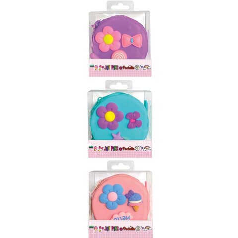 Espositore 12 pochette in silicone Lebez Joy Pins 3 soggetti assortiti 81850